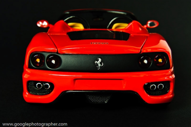 Ferrari Rear Product Photography