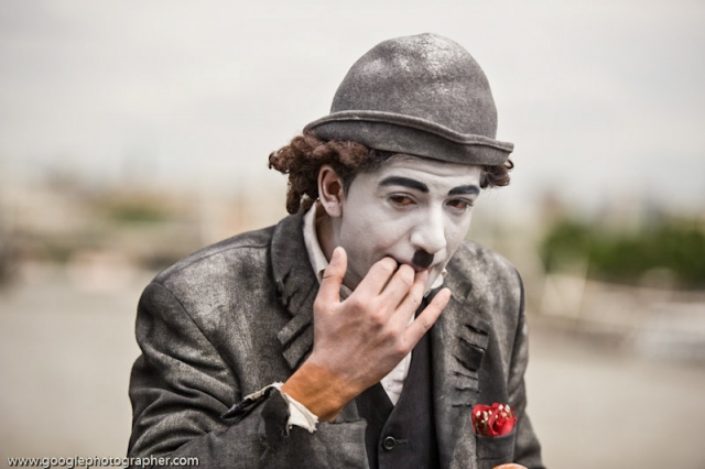 Charlie Chaplin Street Artist London Travel Photography
